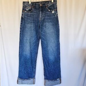 American Eagle Outfitters Dark Wash Straight Leg Jeans